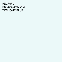 #ECF9F9 - Twilight Blue Color Image